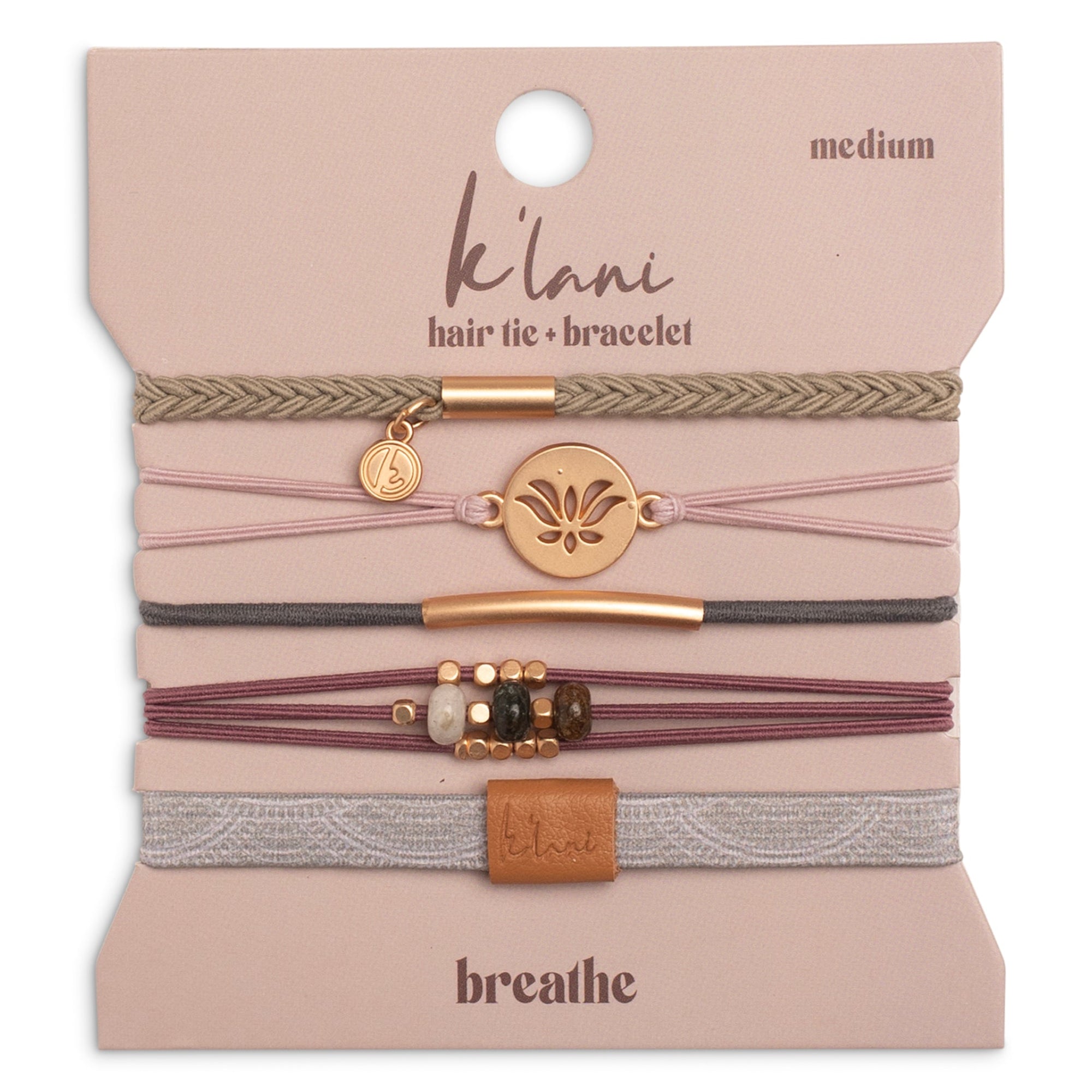 Breathe Hair Tie Bracelet Set | Calm and Focus – K'lani