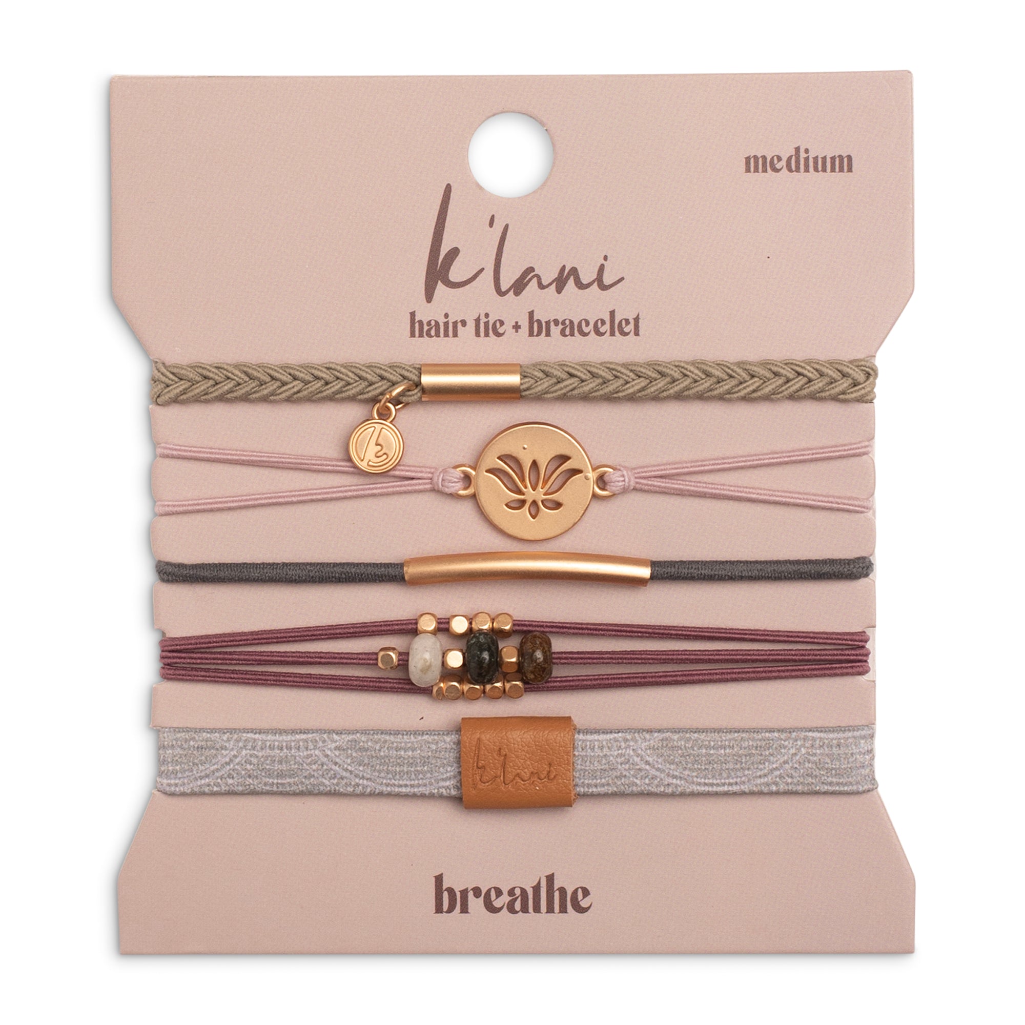 Breathe hair tie bracelet