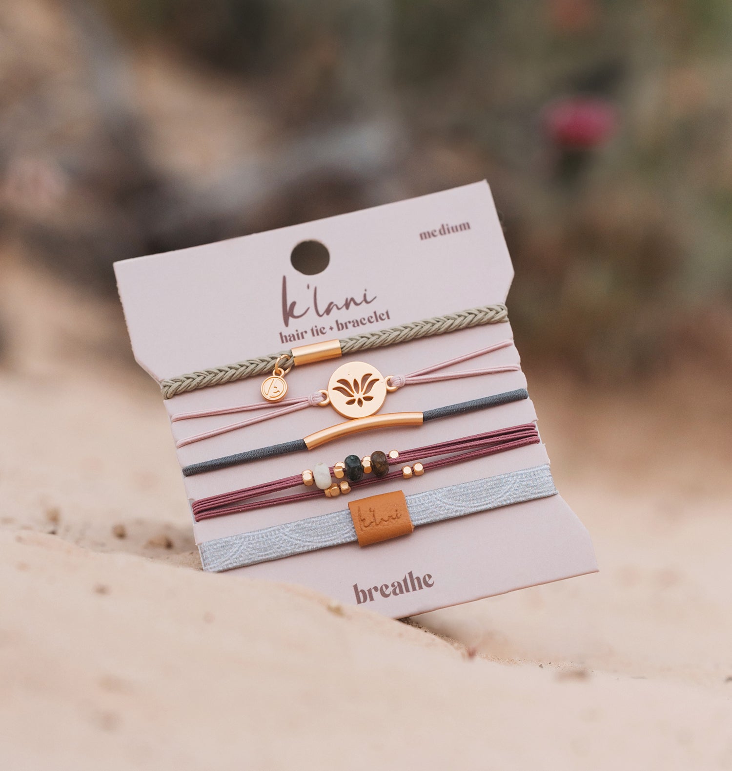 breathe hair tie bracelet