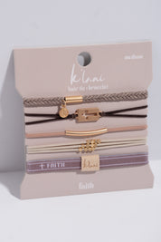 Faith Hair Tie Bracelet
