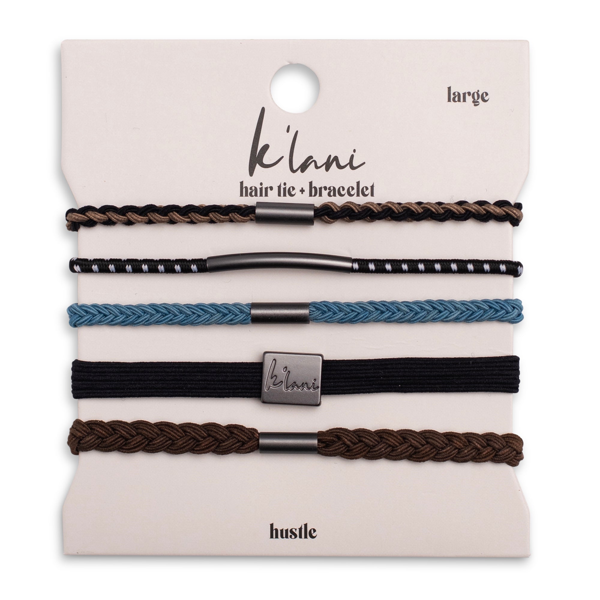 Hustle Bracelet – Bold Hair Tie Set – K'lani