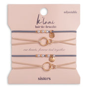 sister hair tie bracelet