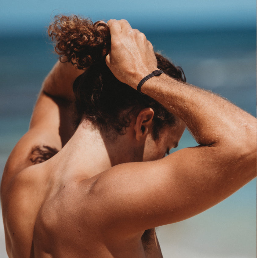 men hair tie bracelet