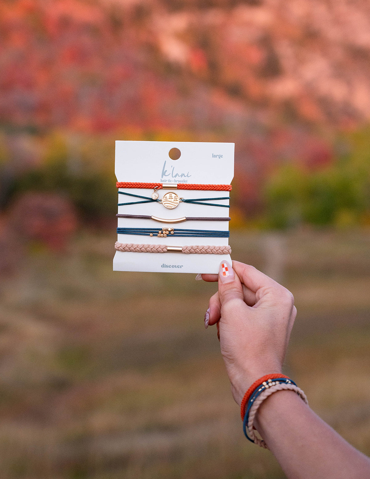bracelet with hair tie