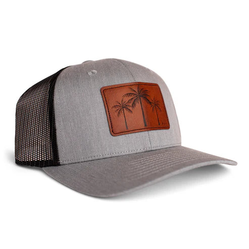 K'lani Trucker Hat - 3 Palms Black/Grey