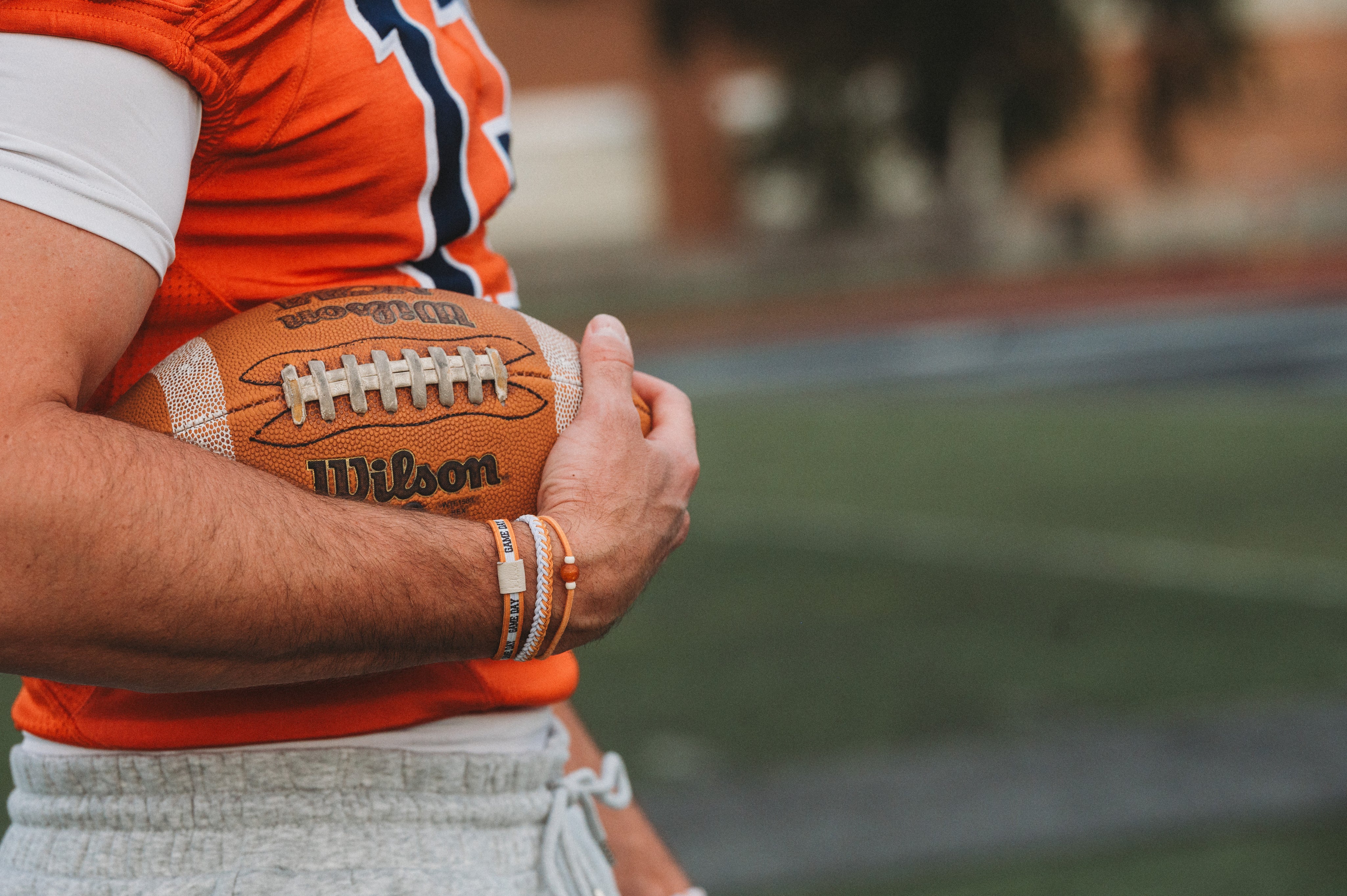 game day hair tie bracelets