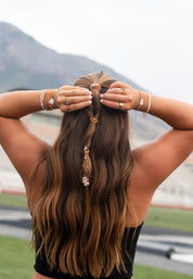 game day hair tie bracelets