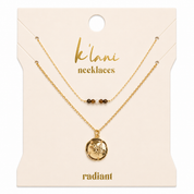 "Radiant" Gold Sand Dollar Necklace Set