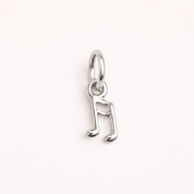 Music Note Silver Charm