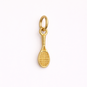 Tennis Gold Charm