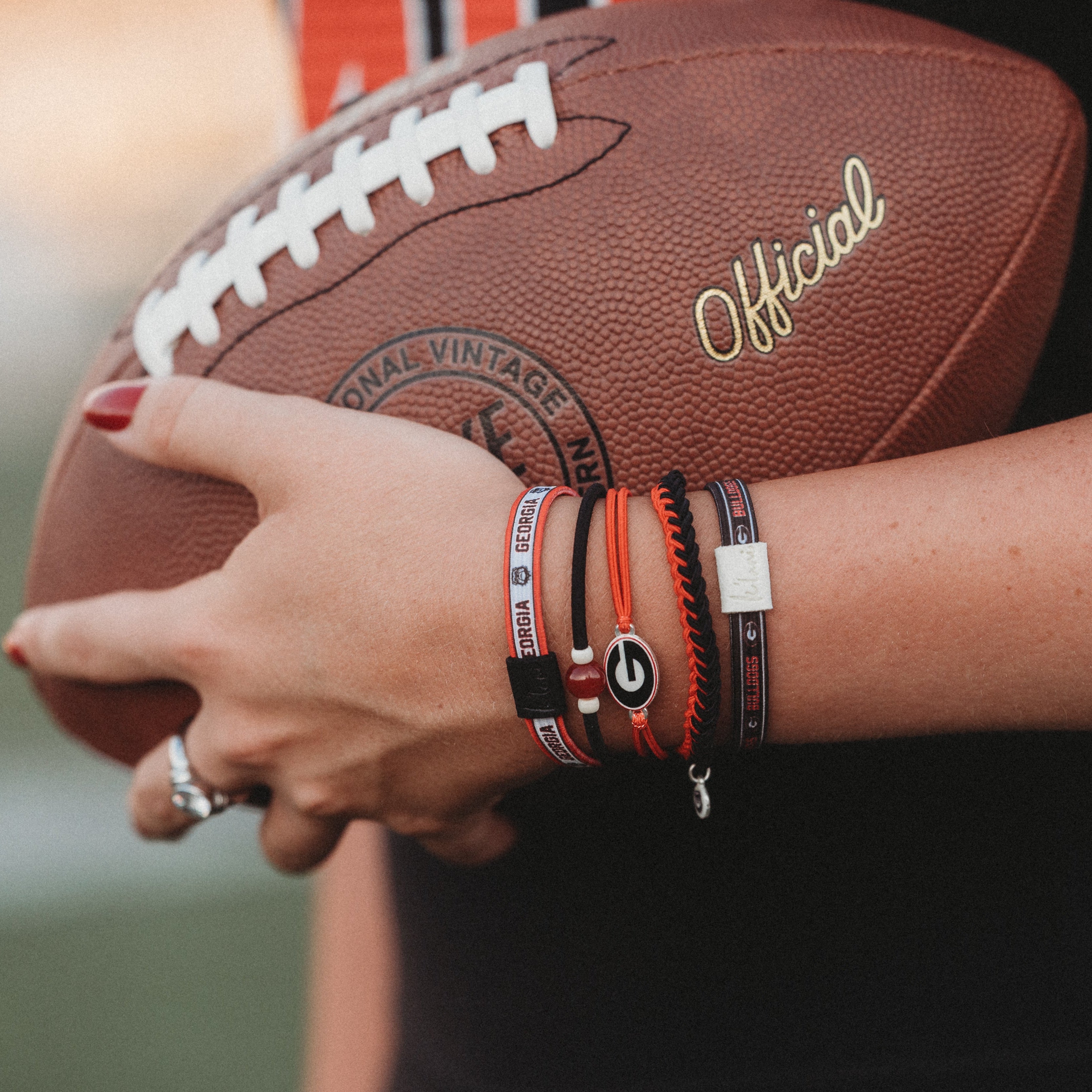 "University of Georgia" Game Day Hair Tie Bracelets