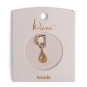 Tennis Gold Charm