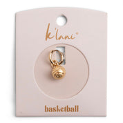 Basketball Gold Charm