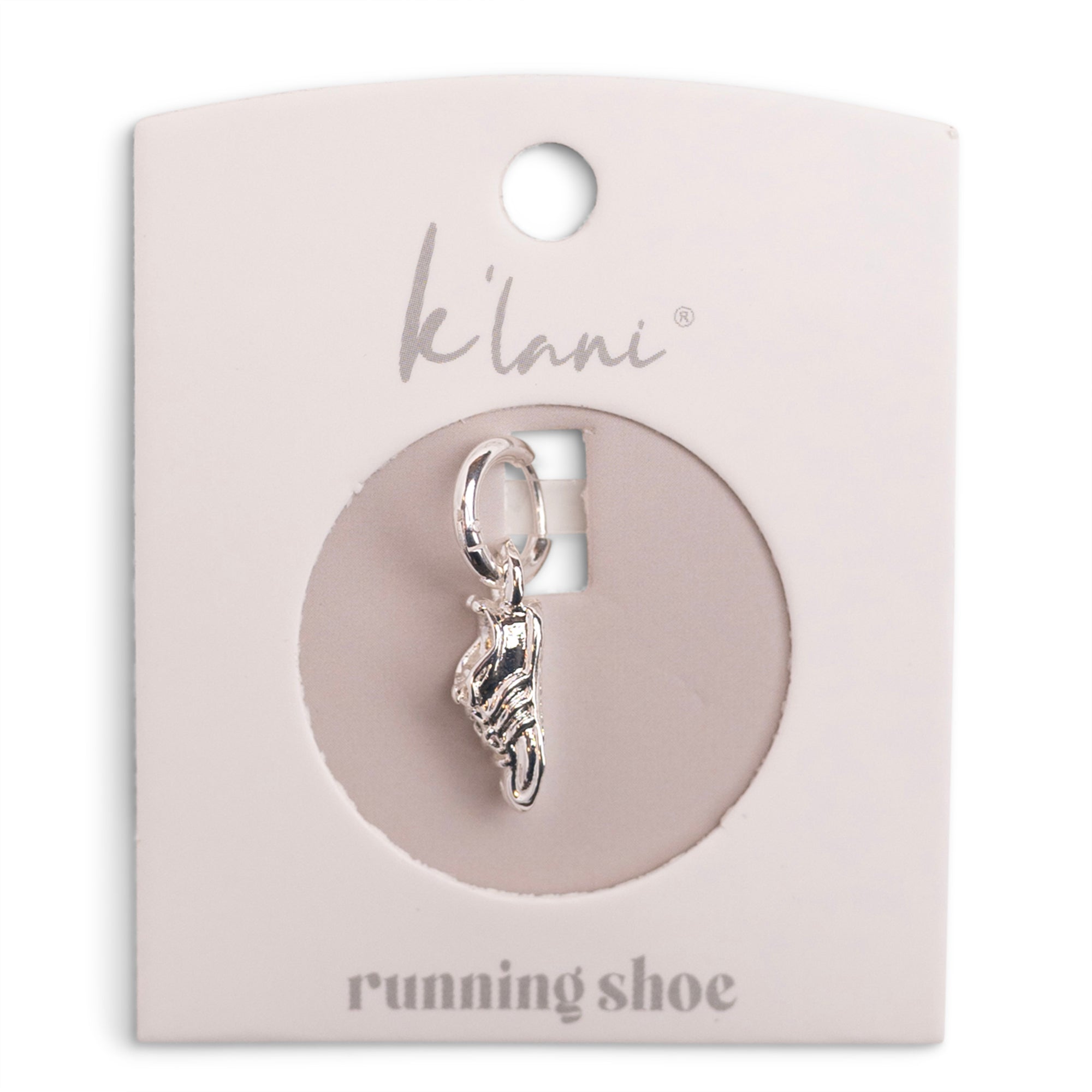 Running Shoe Silver Charm