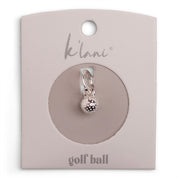 Golf Ball Silver Charm