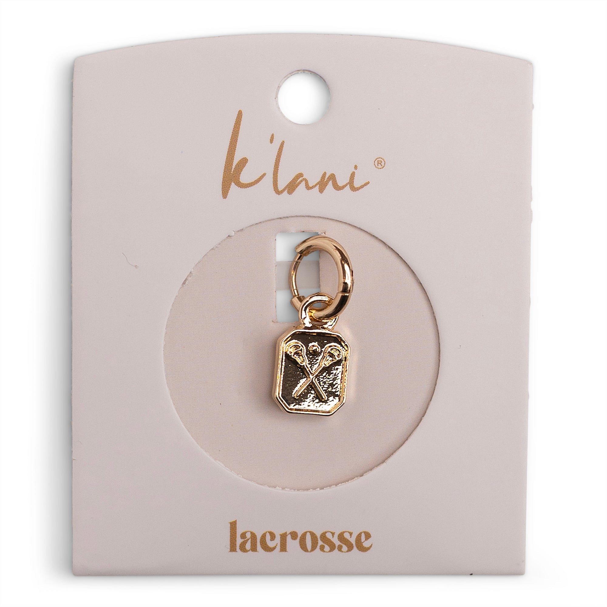 Lacrosse Gold Charm