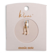 Music Note Gold Charm