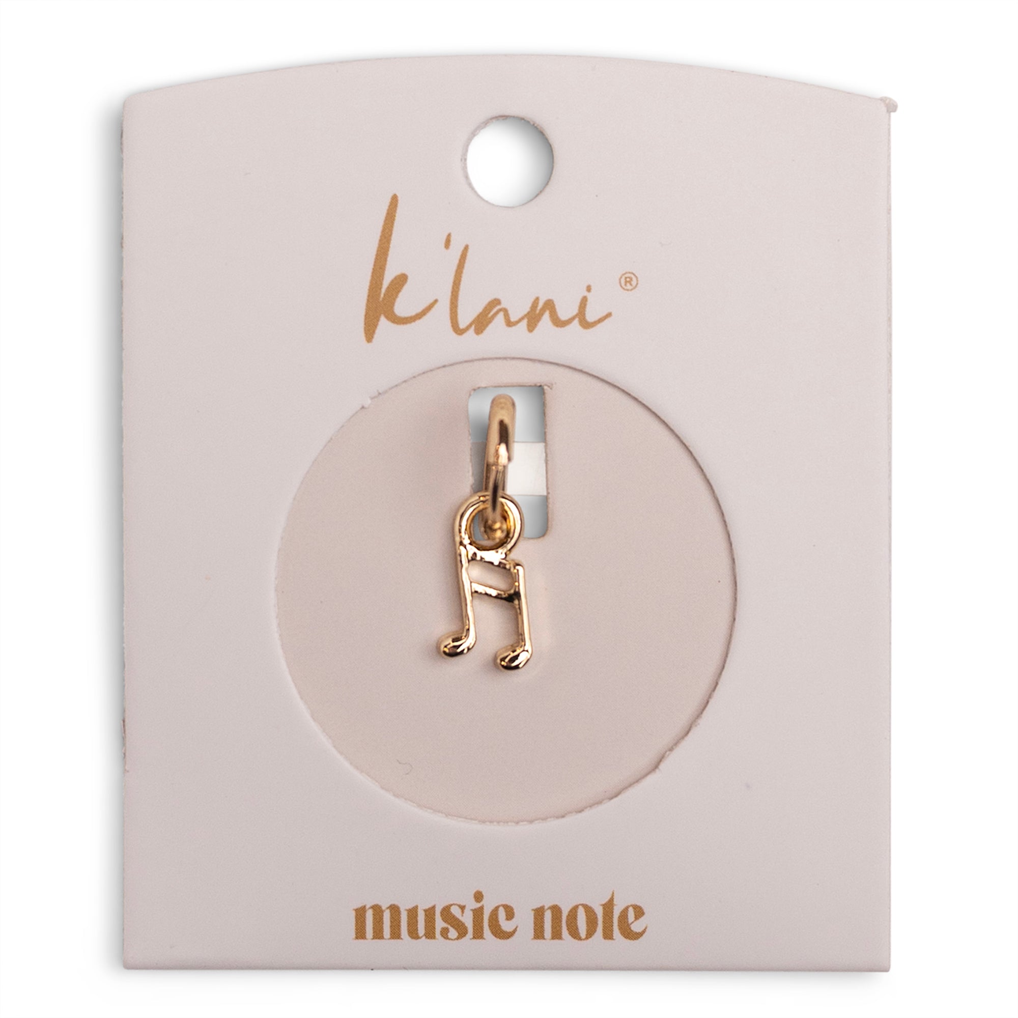 Music Note Gold Charm