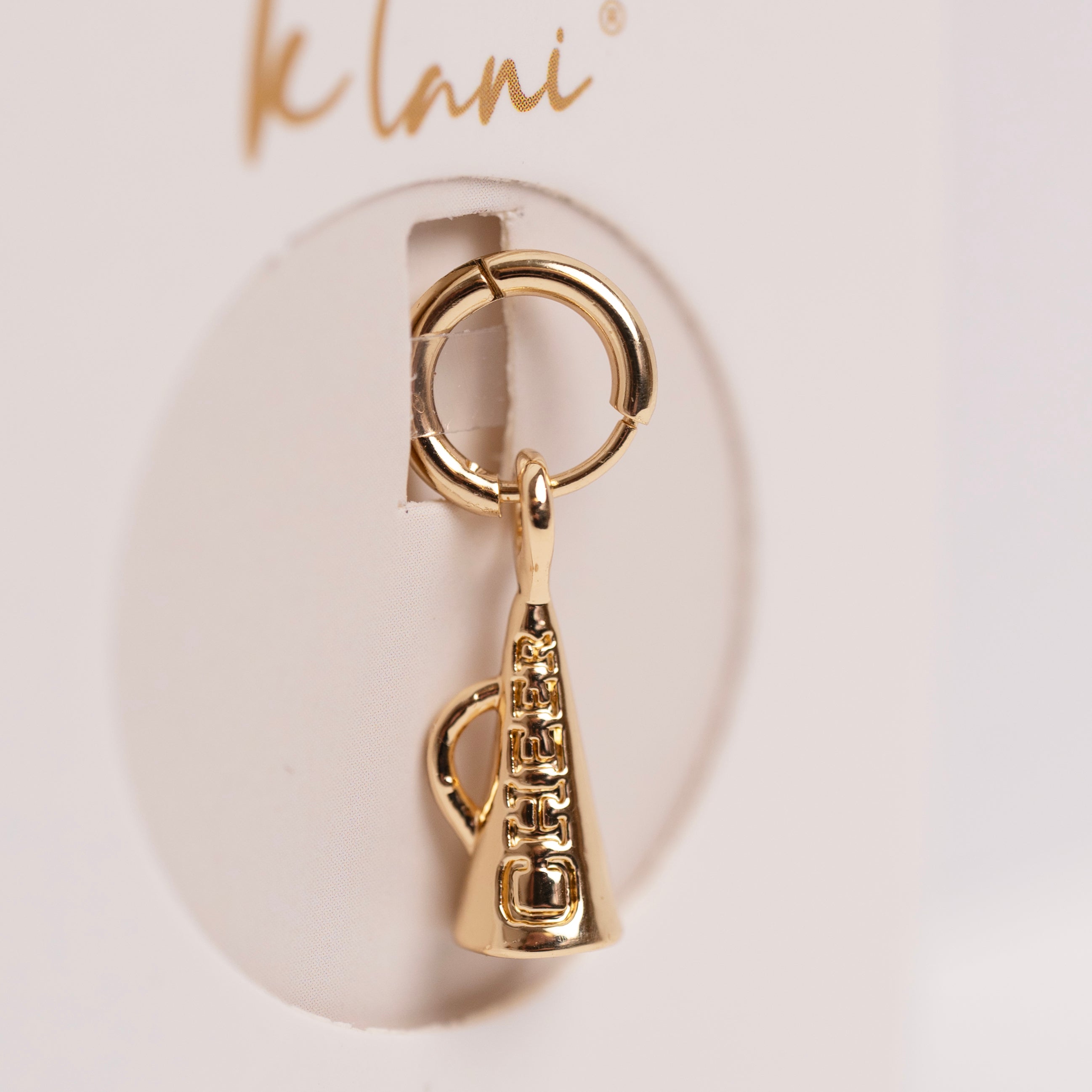 Cheer Gold Charm