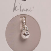 Golf Ball Silver Charm