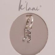 Music Note Silver Charm