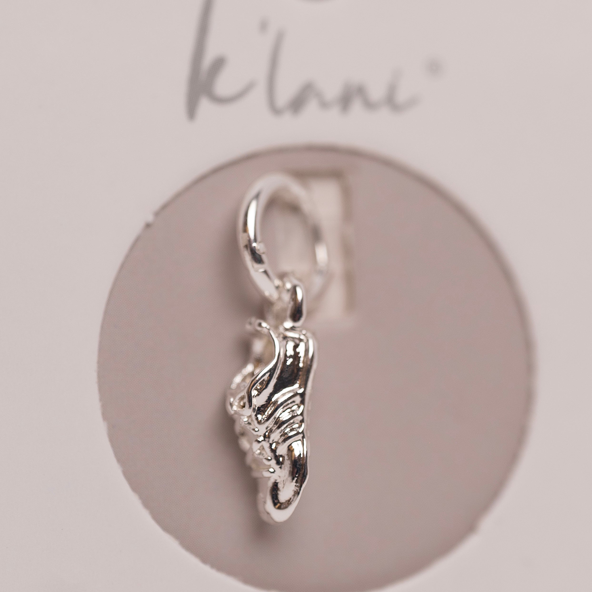 Running Shoe Silver Charm