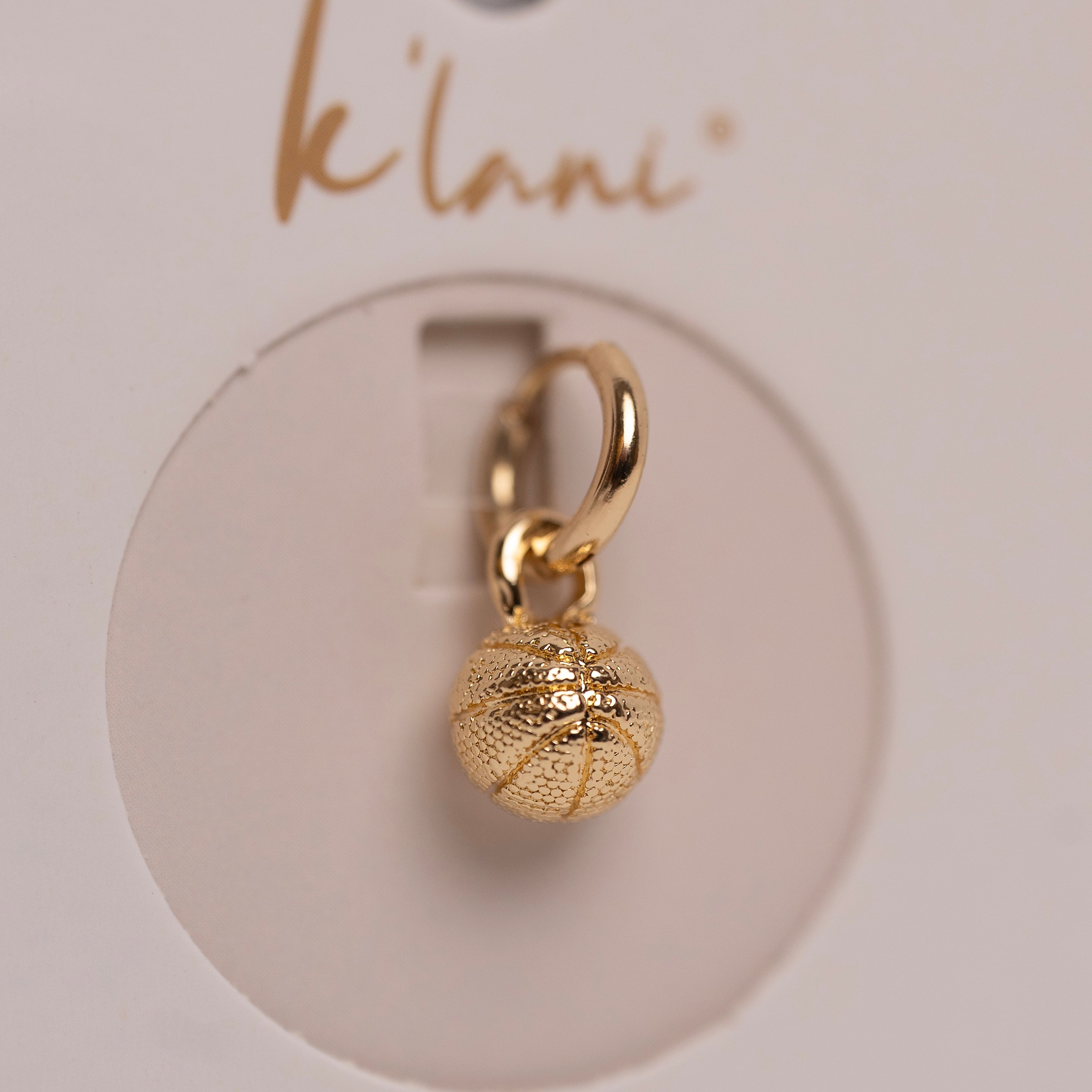 Basketball Gold Charm