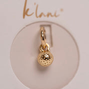 Golf Ball Gold Charm