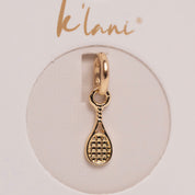 Tennis Gold Charm