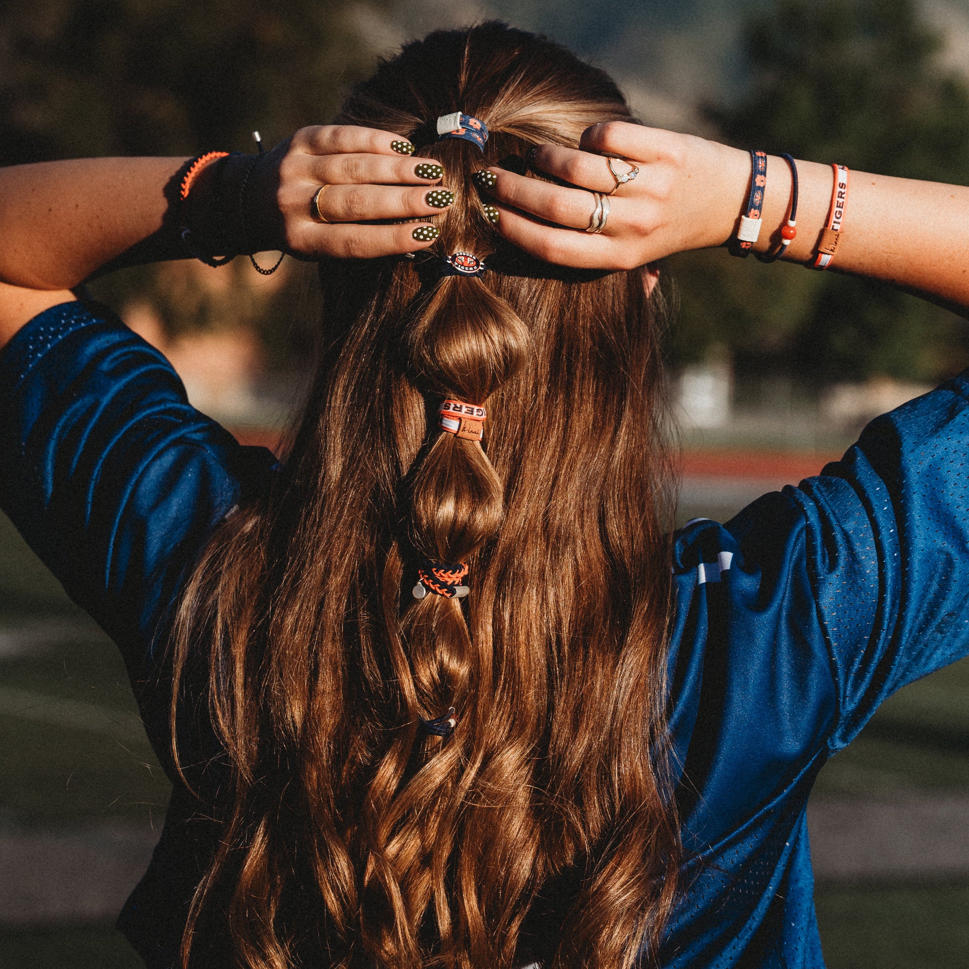 "Auburn University" Game Day Hair Tie Bracelets