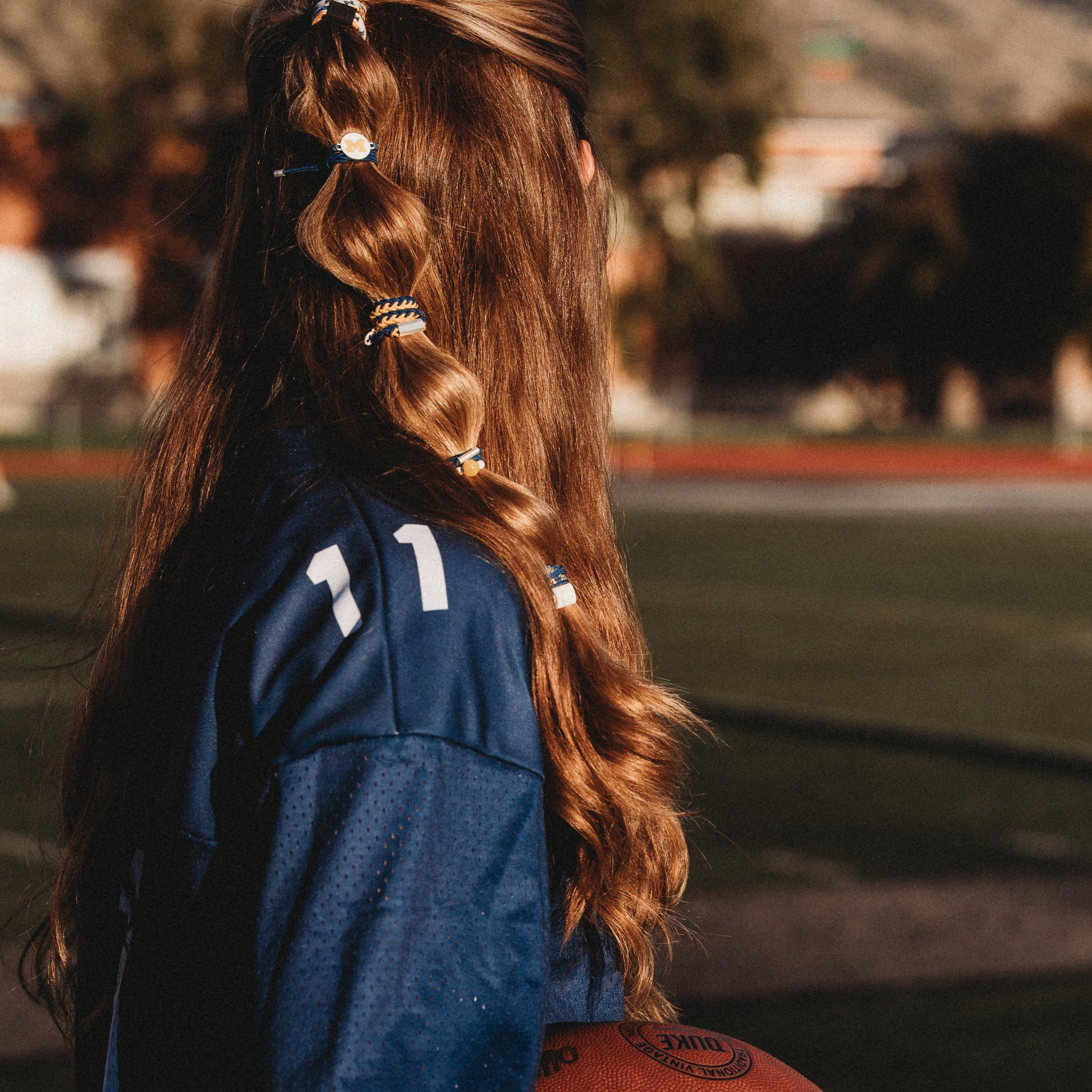 "University of Michigan" Game Day Hair Tie Bracelets