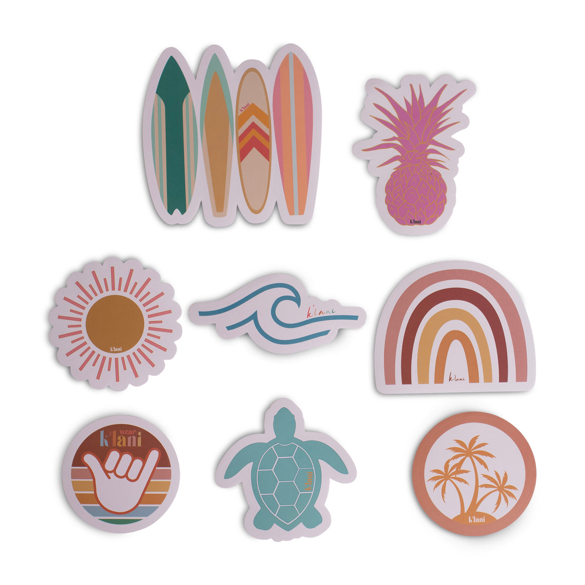 K'lani Stickers - Surf Pack