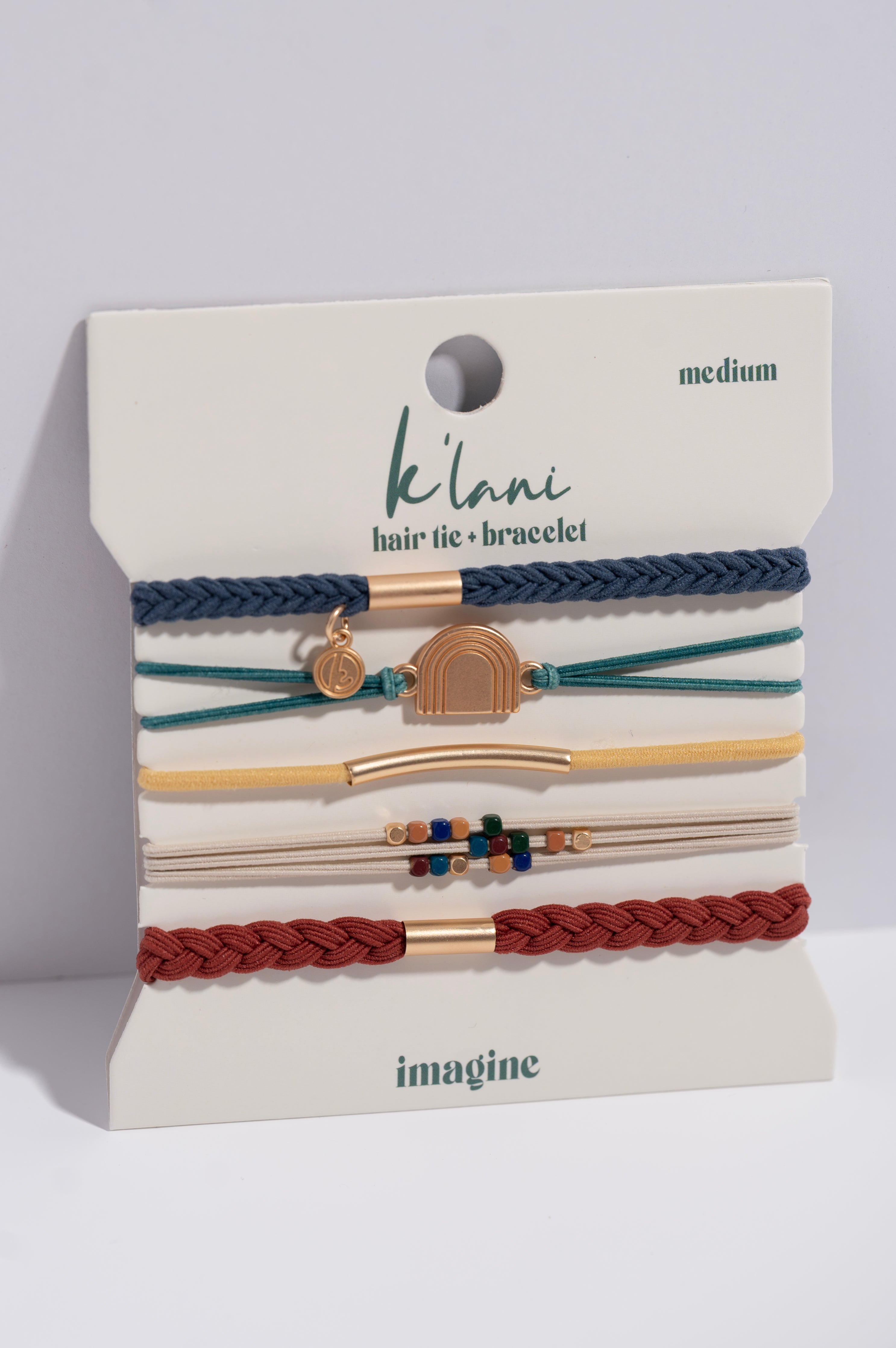 Imagine Hair Tie Bracelet | Rainbow Charm – Wear K'lani