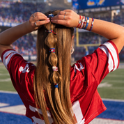 "University of Kansas" Game Day Hair Tie Bracelets