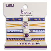"Louisiana State University" Game Day Hair Tie Bracelets