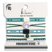 "Michigan State" Game Day Hair Tie Bracelets