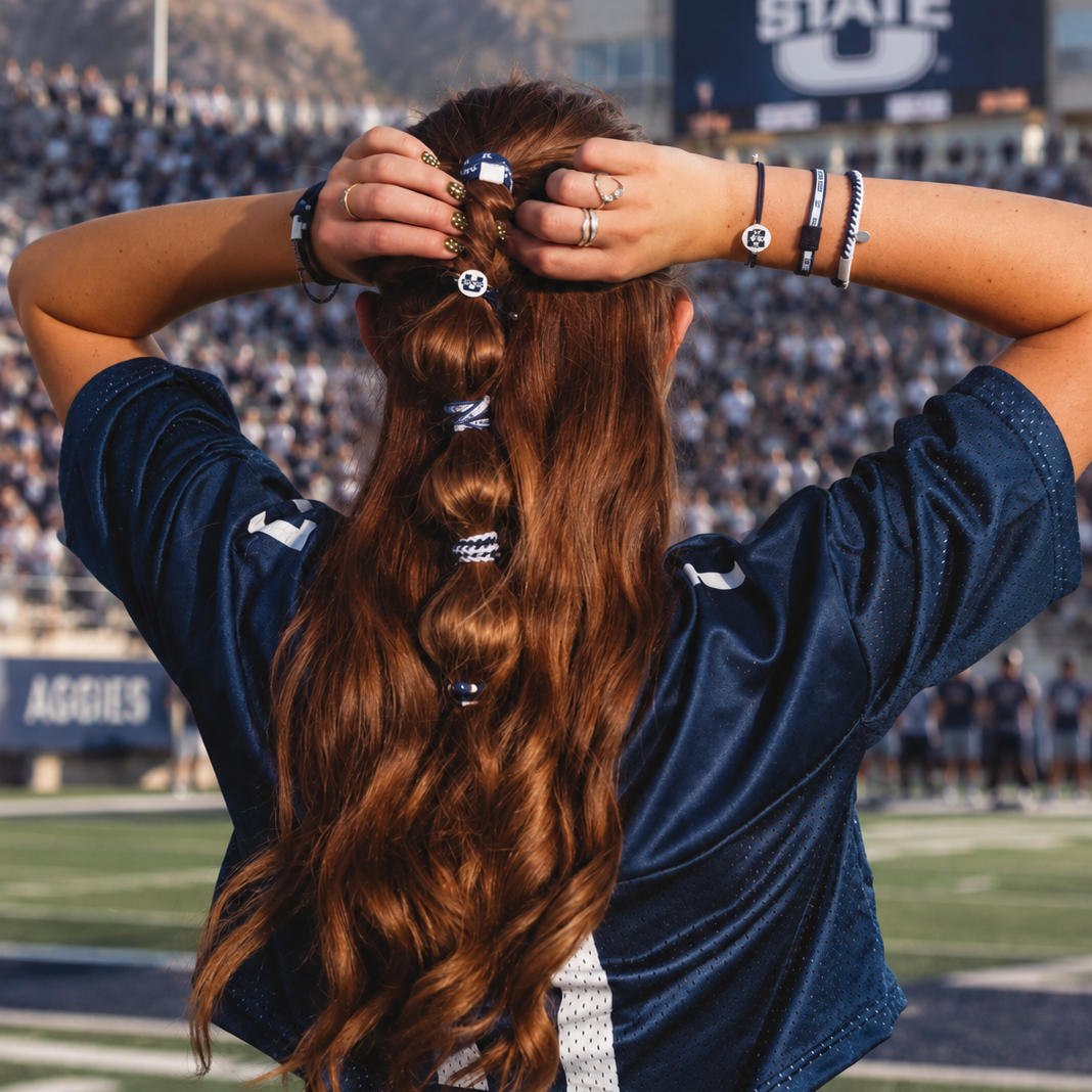"Utah State University" Game Day Hair Tie Bracelets