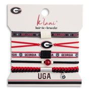 "University of Georgia" Game Day Hair Tie Bracelets