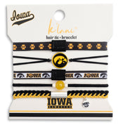 "University of Iowa" Game Day Hair Tie Bracelets