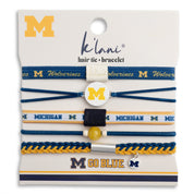 "University of Michigan" Game Day Hair Tie Bracelets