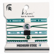 "Michigan State" Game Day Hair Tie Bracelets