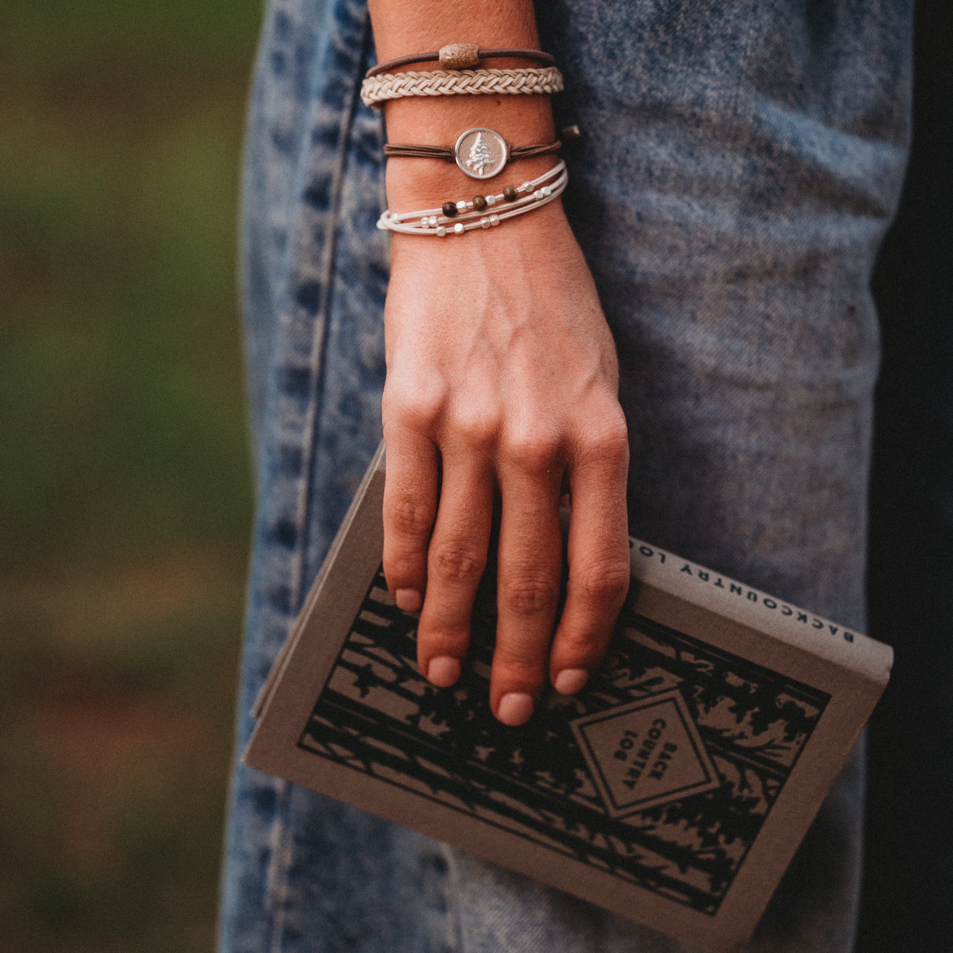 "Empower" Camo, Pine Tree & Earthy Tones Hair Tie Bracelets