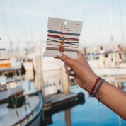 "Voyage" Classic Nautical Navy, Red & Gold with Anchor Accents Hair Tie Bracelets