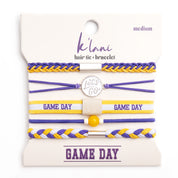 puple yellow Hair Tie Bracelets