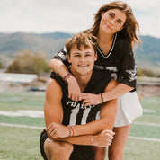 red and black hair wristbands