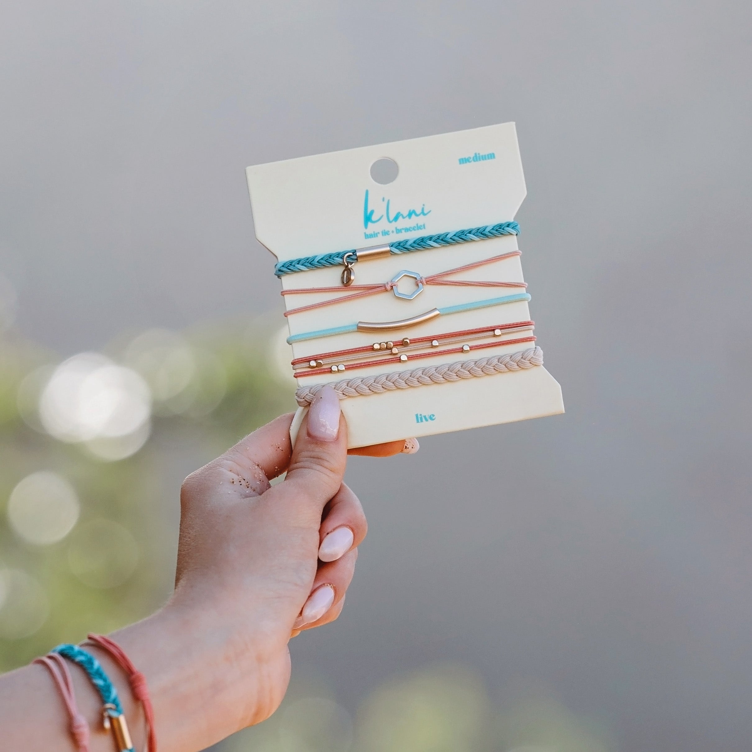 Live Bracelet – Vibrant Hair Tie Set – Wear K'lani